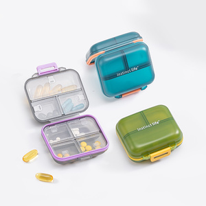 Portapillole da Viaggio Personalizzato, Mini <span class=keywords><strong>Contenitore</strong></span> <span class=keywords><strong>per</strong></span> <span class=keywords><strong>Medicinali</strong></span> in Plastica PP Resistente, Organizzatore <span class=keywords><strong>per</strong></span> Pillole - Product Image 5