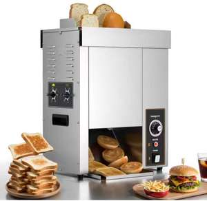 Máquina Eléctrica Comercial Automática de Acero Inoxidable para Tostar Panecillos, Nueva Máquina para Hacer Pan de Hamburguesa para Restaurantes, para Trigo y Maíz - Product Image 1