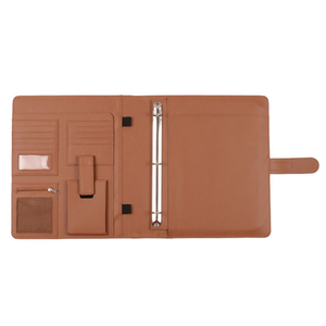 Tùy Chỉnh 3 Lỗ Vòng Binder Loose Leaf Tập Tin Thư Mục A4 Da - Product Image 1