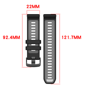Tali Silikon Lembut untuk <span class=keywords><strong>Garmin</strong></span> Forerunner 970 Sport Watch Band 22mm - Product Image 3