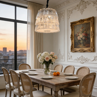 Lustres d'ingénierie hôtelière modernes personnalisés, luminaires suspendus en verre de luxe pour la décoration de projets hôteliers