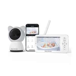 5 inch LCD Video Wireless Mini Security Camera Two Way intercom Night Vision Baby Monitor