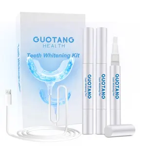 Home Use Custom Mobile Phone Led Light Natural Sensitivsle Free Private Label Logo Fast Teeth Whitening Pen Kits