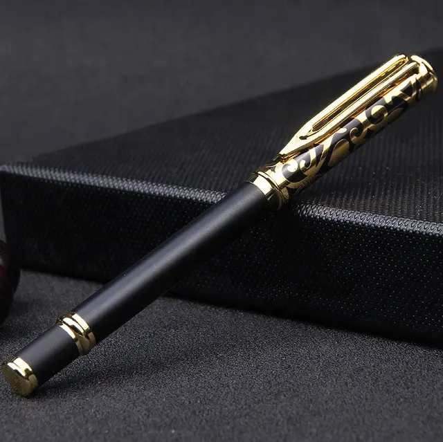 New Hollow Engraved Carved Metal Ballpoint Pen Gift Advertising Promotion Ball Pen Student Prize Office Material School Supplies