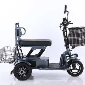 Tricycle électrique Lt E3 48v12ah, autonomie de 40 km, poids de 36 kg, rouge, argent, gris, pliable, véhicule à trois roues pour les trajets domicile-travail - Product Image 4