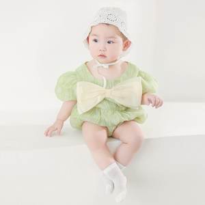 Calcetines de bebé de malla grande antideslizantes finos de primavera informales, color sólido recién nacido, calcetines de algodón peinado para niñas y niños - Product Image 3