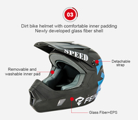Venta caliente de alta calidad de cara abierta de doble deporte Cascos Motocross casco de fibra de vidrio deportes motocicleta equipo de equitación