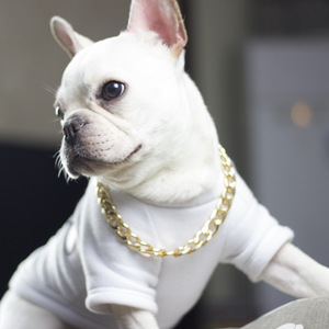 Kalung Hewan Peliharaan Rantai Salib Paduan Logam untuk Anjing & Kucing Hadiah Pernikahan Desain Berkilau Tali Anti Tarik Ukuran Kecil/Sedang/Besar - Product Image 3