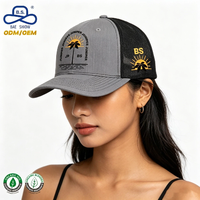 Fabricante OEM ODM, Gorras Trucker de Malla con Bloques de Color y Logotipo Bordado Personalizado de Primera Calidad para Unisex, Verano, Aire Libre