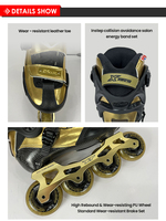 Patins à roulettes de slalom Chaussures de sport Roulettes pour femmes et hommes Hiver Coque en fibre de carbone Roues en PU Professionnel