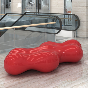 Sillas modernas de fibra de vidrio para jardín al aire libre, asientos creativos de ocio para áreas de espera públicas, bancos de piscina, compras - Product Image 5