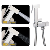Salle de bain haut de gamme moderne en laiton bidet douche à main toilette pulvérisateur Kit mural double fonctions eau chaude et froide