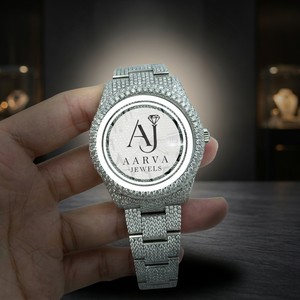 Montre mécanique Iced Miyota, cadran analogique argenté, bracelet en acier inoxydable, incrustation de cristaux, bracelet à maillons, bijoux de cérémonie pour femmes - Product Image 1