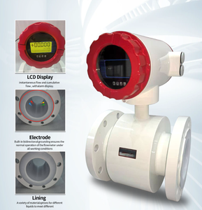 <strong>Flow</strong> <strong>Meter</strong> High Temperature <strong>Conductive</strong> Liquid Flowmeter PTFE F46 PFA Lining Electromagnetic <strong>Flow</strong> <strong>Meters</strong> - Product Image 2