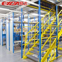Système de rayonnage de sol en mezzanine modulaire en acier robuste OEM Loft industriel à plusieurs niveaux Entrepôt grenier Stockage pris en charge par des boulons