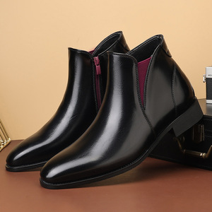 Botas <span class=keywords><strong>Chelsea</strong></span> 2025, Nuevas, Casuales, para Hombre, Botas Cortas, Talla Grande, Botas de Cuero, Venta al Por Mayor - Product Image 1