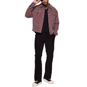 Yuchen Sô Cô La Tùy Chỉnh Người Đàn Ông Boucle Cộng Với Kích Thước Shacket Crop Len Tweed Trucker Áo Khoác Người Đàn Ông - Product Image 3