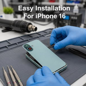 Coque arrière en verre haute définition et durable, redonnant la texture à l'appareil, compatible avec iPhone 14 15 plus 16 Pro Max - Product Image 5