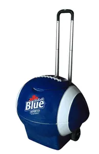 Hs plástico cooler 50L bola gelo no peito Futebol Em Forma De Caixa Cooler com Rodas para camping manter latas refrigeração peito alimentos refrigerador