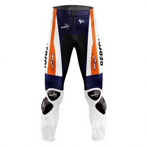 Pantalones de Motociclismo Zonda Dani Pedrosa Personalizados, Impermeables, Resistentes al Viento, para Hombre, de Cuero Vacuno/Canguro, para Carreras, con Certificación CE - Product Image 1