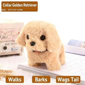 Juguete de Peluche Eléctrico para Niños, Cachorro Realista que Camina, Ladra y Asiente, Mascota Adorable - Product Image 5