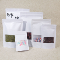 Sachet Doypack laminé de qualité alimentaire refermable avec fermeture éclair pour l'emballage de haricots secs et céréales, tailles personnalisées