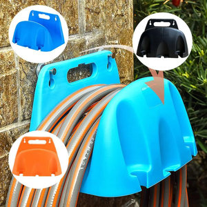 Support mural en plastique pour tuyau d'arrosage de jardin, organisateur de rangement pour robinet et tuyau d'arrosage, enrouleur de tuyau - Product Image 2