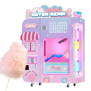 Stainless Steel Electric Cotton Candy Machine pink Sugar Candy Floss Machine trolley Cotton Candy Machine Maker 2023