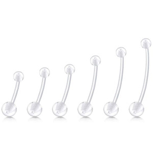 Anneau de <span class=keywords><strong>nombril</strong></span> souple en acrylique UV 14G, hypoallergénique, long et souple, <span class=keywords><strong>pour</strong></span> femmes enceintes, 10-38 mm - Product Image 5