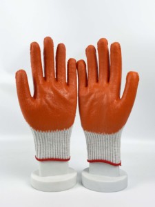 Guantes de Trabajo de Alta Calidad con Recubrimiento de Látex Anti-Corte, Forrados de Poliéster, con Palma Recubierta de Goma, Protección Anti-Corte - Product Image 4