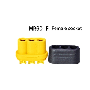 ปลั๊ก Amass MR60-M -F พร้อมฝาครอบป้องกันสายไฟ 35A ขั้วต่อกระแสสูงชุบทอง 3 แกน ปลั๊กตัวผู้ตัวเมีย ขายส่ง - Product Image 6
