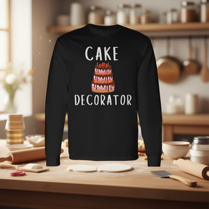 Camiseta de manga larga para decoradores de pasteles para pasteleros de bodas - Product Image 1