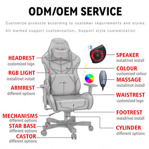 Fauteuil de jeu HYHOO <span class=keywords><strong>pas</strong></span> <span class=keywords><strong>cher</strong></span> avec repose-pieds rose, blanc, bleu, noir et <span class=keywords><strong>rouge</strong></span>, haut-parleurs, massage, pour enfants, adolescents et adultes - Product Image 5