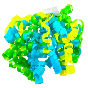 Curlie Bow Nylon Ribbon Decorations in Blue Green Yellow Solid Colors for Birthday Valentine's Day & <b>Christmas</b> <b>Gifts</b> - Product Image 3