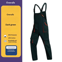 Ensemble de vêtements de travail avec outils de poche, réparation automobile, protection du travail, pantalon à boucle arrière, multicolores