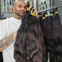 Échantillon gratuit d'un paquet de cheveux naturels bruts ondulés avec cuticule alignée cheveux vietnamiens bruts pour extensions de cheveux humains