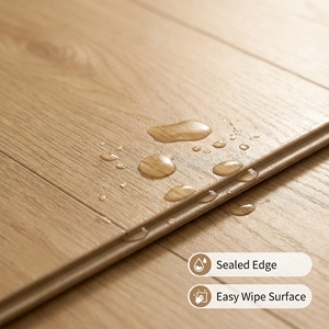 Revêtement de <span class=keywords><strong>sol</strong></span> <span class=keywords><strong>stratifié</strong></span> commercial à fort trafic avec classement AC5 et revêtement anti-décoloration pour les zones de restauration, les salles de bain et l'extérieur - Product Image 4