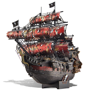 Piececool - QUEEN ANNES REVENGE <span class=keywords><strong>II</strong></span> HP362-KR - Rompecabezas Metálico 3D de Alta Precisión, Juguete de Construcción de Barco de Metal para Adultos y Adolescentes - Product Image 1