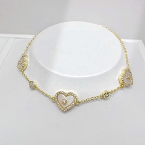 กำไลข้อมือทองเหลืองชุบทอง 18k ลายผีเสื้อ สำหรับใส่ทุกวัน ดีไซน์รูปหัวใจ โคลเวอร์ และเปลือกหอย แฟชั่นสำหรับสาวๆ - Product Image 5