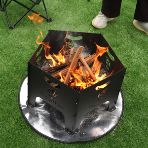 Alfombrilla redonda personalizada para fogatas de alta temperatura, alfombrilla ignífuga para cubierta, alfombrilla para <span class=keywords><strong>parrilla</strong></span>, escudo térmico para barbacoa, brasas - Product Image 6