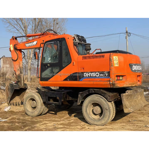 รถขุดล้อยางมือสอง DOOSAN 150 DH150W-7 DH150  ใช้งานน้อย ได้รับการรับรองมาตรฐาน CE พร้อมบุ้งกี๋  ขายดี รถขุด 15 ตัน คุณภาพดีจากเกาหลี - Product Image 1