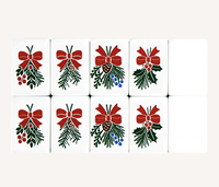 Holly Jolly Ensemble de Mahjong Américain de Noël à 5 couches, 160 tuiles en acrylique, thème Casse-Noisette Festif, pour cadeau, en stock