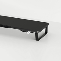 Support d'ordinateur portable moniteur de table en bois HUB-USB