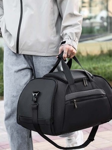 Unisex Fashion Gym Travel <b>Backpack</b> 36-<b>55L</b> Zipper Closure Water Resistant Adjustable Strap Black - Product Image 6