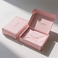 Offre Spéciale boîte d'expédition en carton rose imprimée personnalisée boîtes postales d'abonnement personnalisées de haute qualité