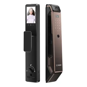 قفل باب ذكي رقمي يعمل بالواي فاي مع شريحة الوجه من NeweKey مع رمز بطاقة قفل الباب الذكي القفل ببصمة الإصبع