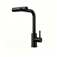 Robinet mélangeur chaud/froid de conception moderne, en acier inoxydable 304 SUS, avec douchette extractible, pour évier de cuisine, fabriqué en Chine
