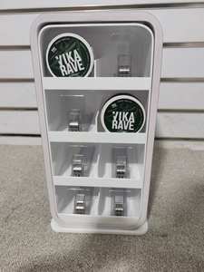 Espositore a 4 Ripiani in Acrilico Bianco con Spingitori Integrati, Vetrina per Ornamenti, Scaffale da Scrivania con <span class=keywords><strong>Adesivi</strong></span> Colorati - Product Image 6