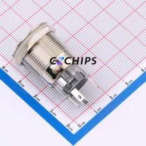 HY-19A-P11-S-E-G12V-CU-008 <b>Push</b> <b>Button</b> <b>Switch</b> Through hole Component (THT) <b>Switch</b> - Product Image 2