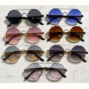 Gafas de Sol Redondas Steampunk de Moda Vintage 2022 para Hombre y Mujer, Lentes Degradadas, Estilo Punk, Aleación - Product Image 4